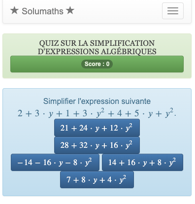 Ce quiz sur le calcul algébrique permet de s'exercer à utiliser les techniques de calcul pour simplifier des expressions algébriques.