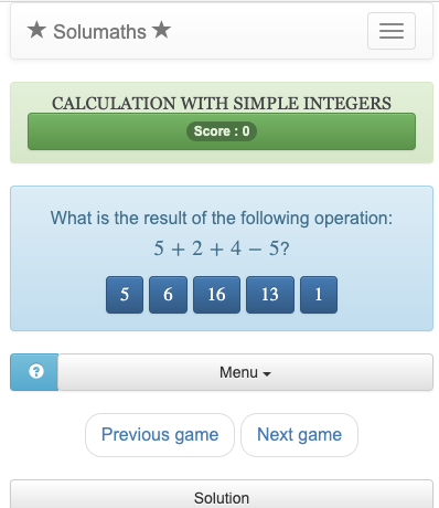 Calculator discount for integers