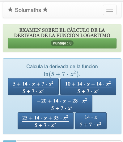 Jogo de cálculo de frações - Quiz de matemática júnior - Solumaths