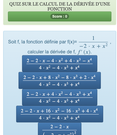 Quiz sobre o número de soluções de uma equação de segundo grau - teste de  matemática online - Solumaths